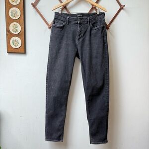 Banana Republic Tapered Fit Black Denim Jeans